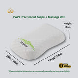 PAPATYA Peanut Shape Latex Pillow (Massage Nodules)