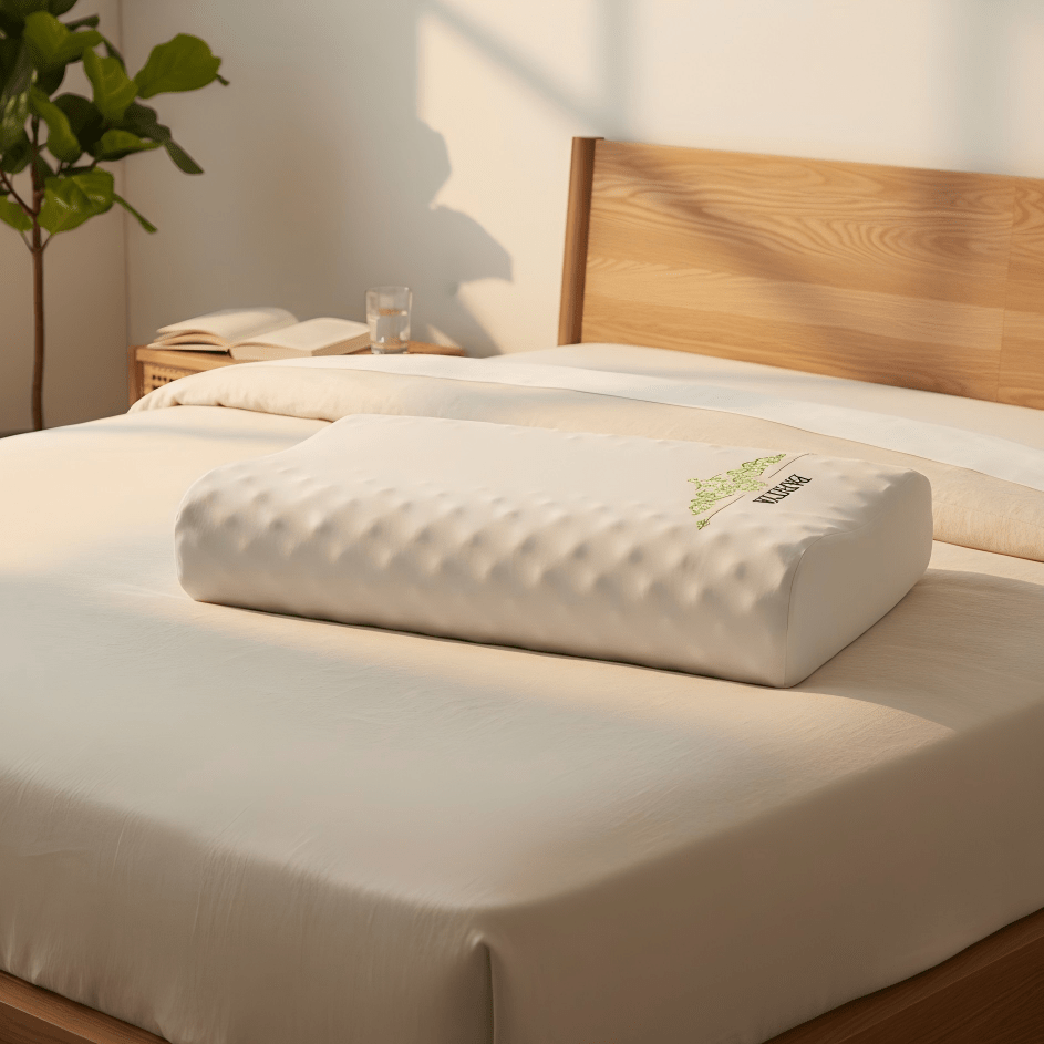 PAPATYA High - Low Contour Latex Pillow (Massage Nodules) - Thai Latex Pillow