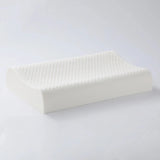 45-degree view without pillow cover - ROYAL Latex Cooling Pillow Support with Flat Ventilated Design