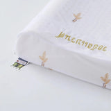 Close-up detail of the pillow - ROYAL Latex Cooling Pillow Support with Flat Ventilated Design