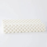 front view without pillow cover - ROYAL Latex Neck Pillow Contour Support with Massage Nodules