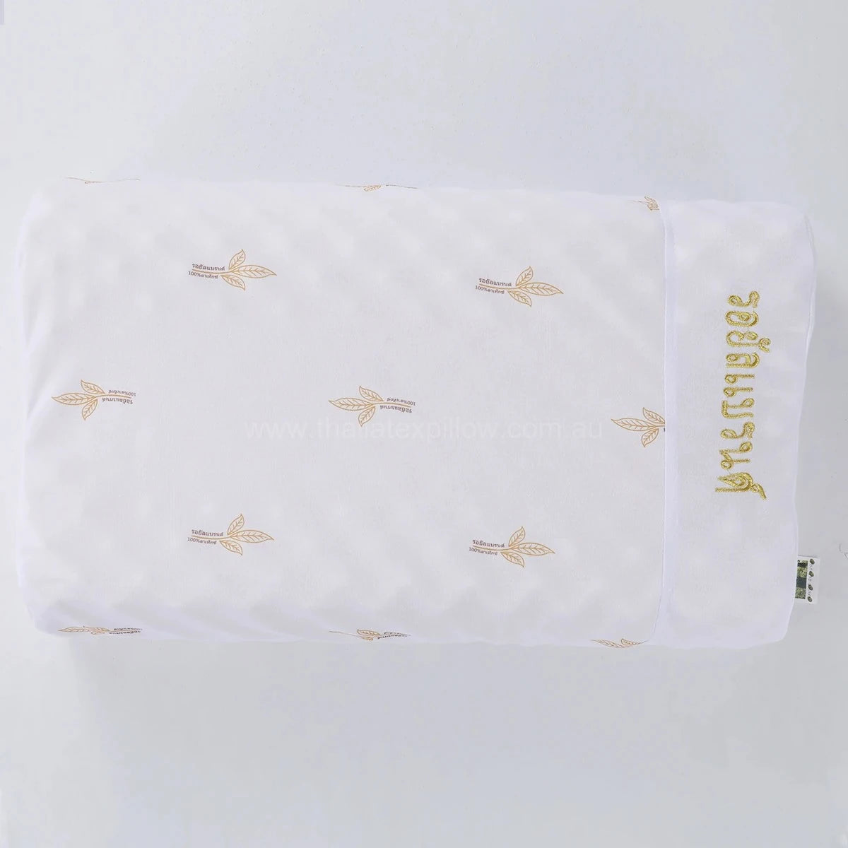 Top view of the pillow - ROYAL Latex Neck Pillow Contour Support with Massage Nodules