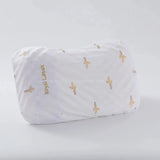 45-degree angle view - ROYAL Latex Side Sleeper Beauty Pillow Peanut Shape with Massage Nodules