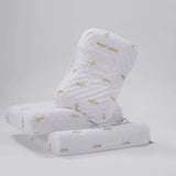 Group image with brand display - ROYAL Latex Side Sleeper Beauty Pillow Peanut Shape with Massage Nodules