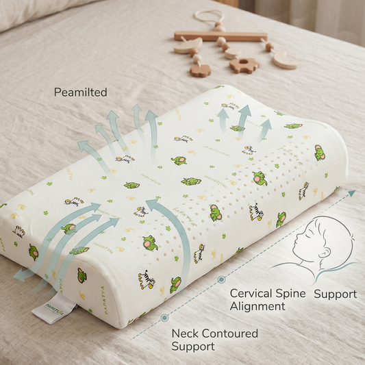 Flat vs Contour vs Peanut Pillow for Kids