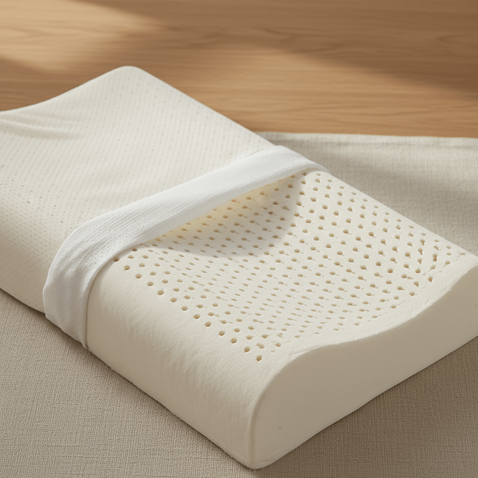 [2 Pack] PAPATYA High - Low Cooling Contour Latex Pillow - Thai Latex Pillow
