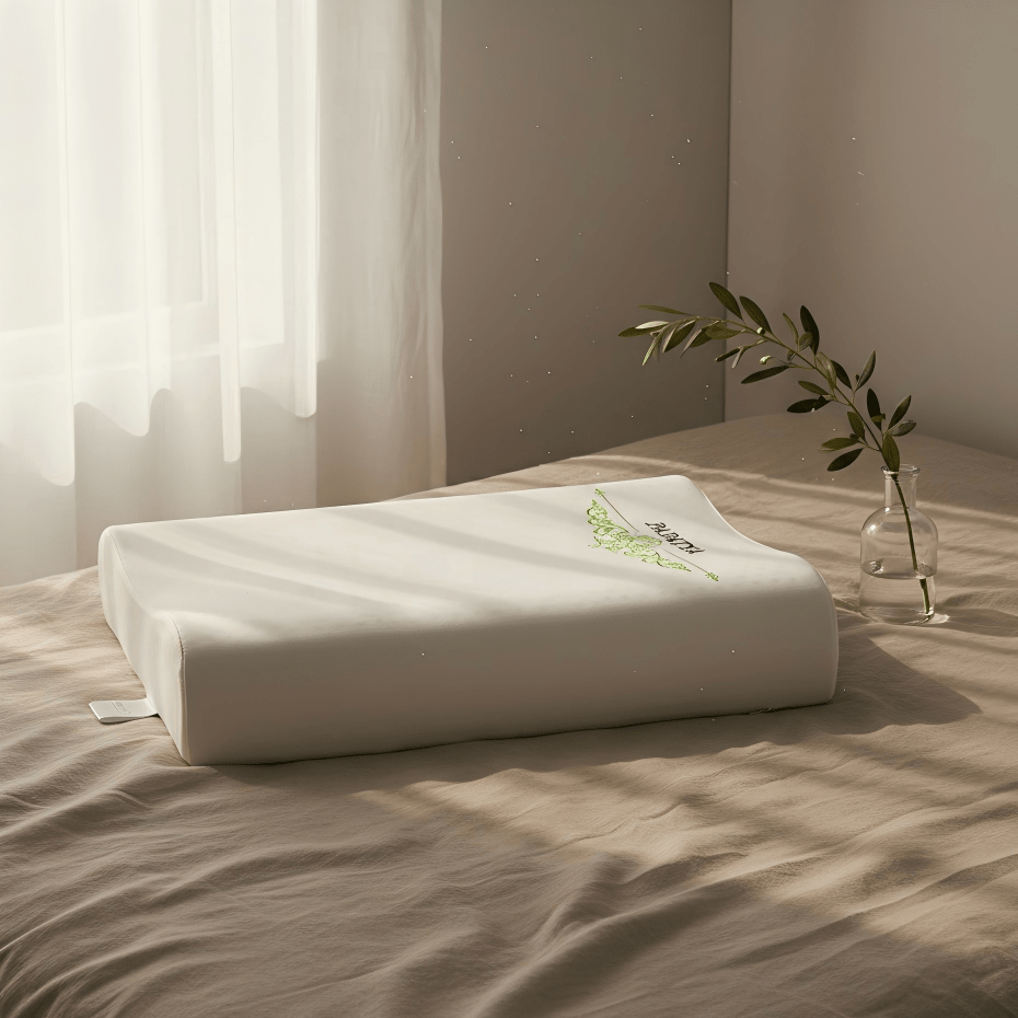 [2 Pack] PAPATYA High - Low Cooling Contour Latex Pillow - Thai Latex Pillow