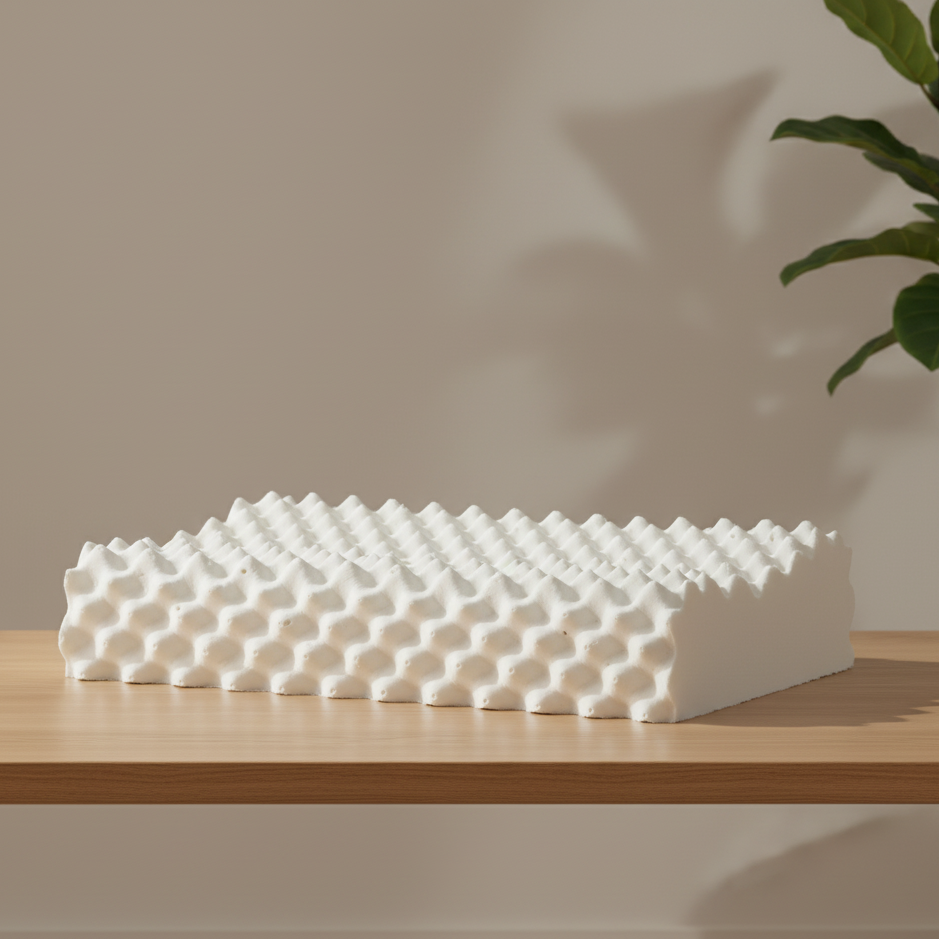 PAPATYA High-Low Contour Latex Pillow (Massage Nodules)