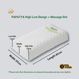[Pre-Order]PAPATYA High-Low Contour Latex Pillow - with Massage Dots for Pressure Relief
