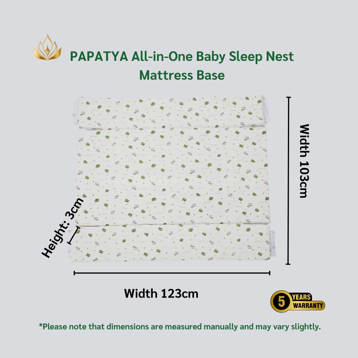 [Pre-Order]PAPATYA Natural Latex Baby Sleep Nest – 5-Piece All-in-One Set for Safer Sleep