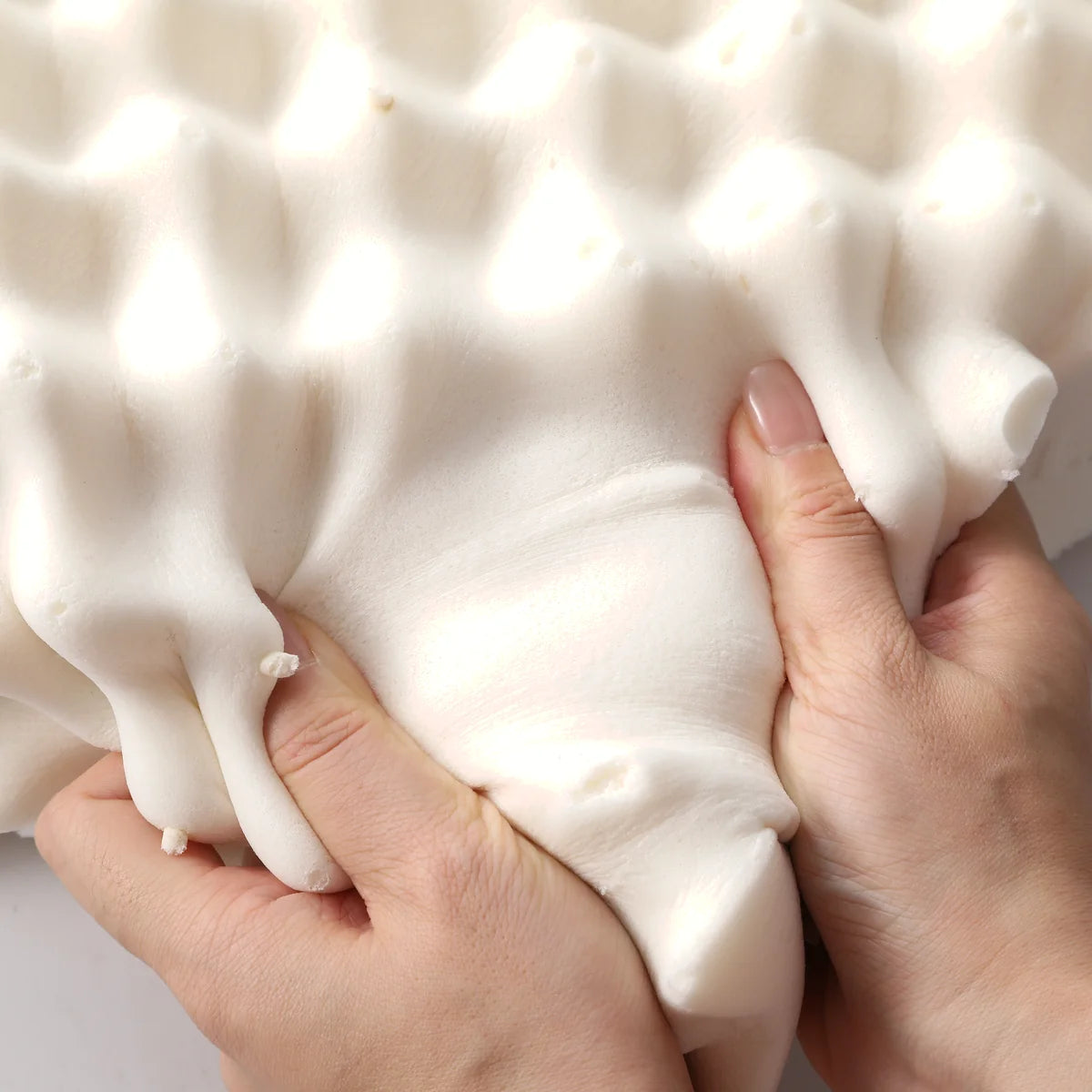 PAPATYA Latex Side Sleeper Beauty Pillow Peanut Shape with Massage Nodules