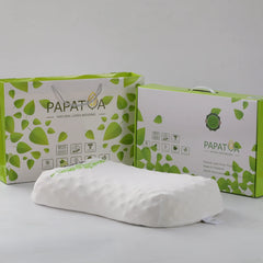 PAPATYA Latex Side Sleeper Beauty Pillow Peanut Shape with Massage Nodules