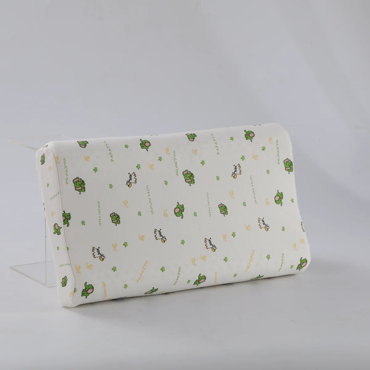 [Pre- Order] PAPATYA Latex Kids Pillow Large Size with Gentle [Pre-Order]Neck Support & Flat Ventilated Design (Ages 3-14)