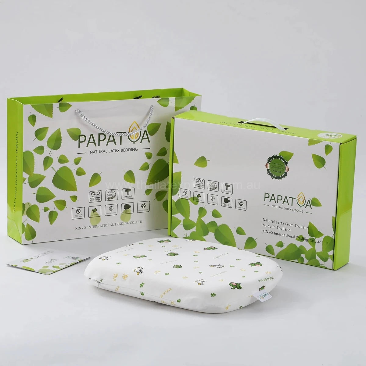 Pillow with gift box packaging - PAPATYA Baby Flat Pillow with Soft Contour & Flat Ventilated Design
