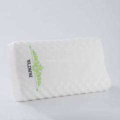 Front view of the pillow - PAPATYA Latex Neck Pillow Contour Support with Massage Nodules