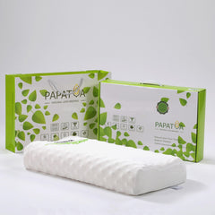 Pillow with gift box packaging - PAPATYA Latex Neck Pillow Contour Support with Massage Nodules