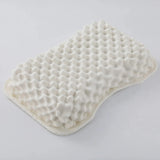 45-degree view without pillow cover - PAPATYA Latex Side Sleeper Beauty Pillow Peanut Shape with Massage Nodules
