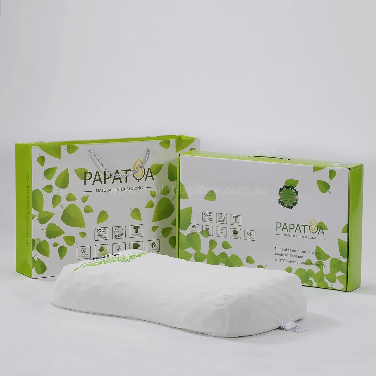 Pillow with gift box packaging - PAPATYA Latex Side Sleeper Beauty Pillow Peanut Shape with Massage Nodules
