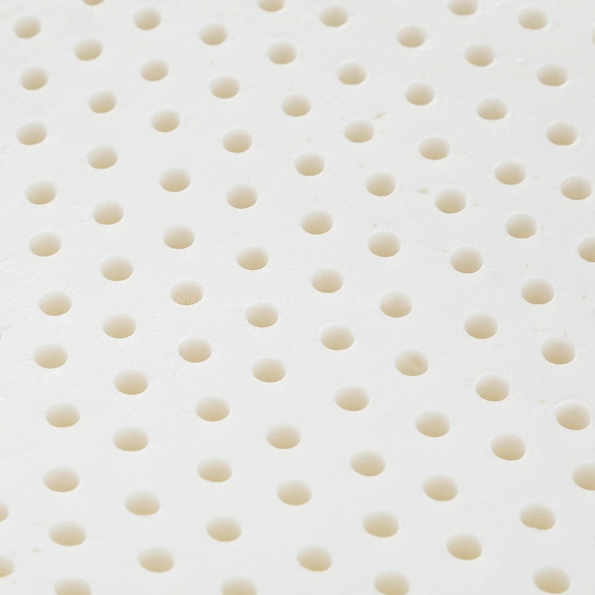 Breathable airholes view - ROYAL Latex Cooling Pillow Support with Flat Ventilated Design
