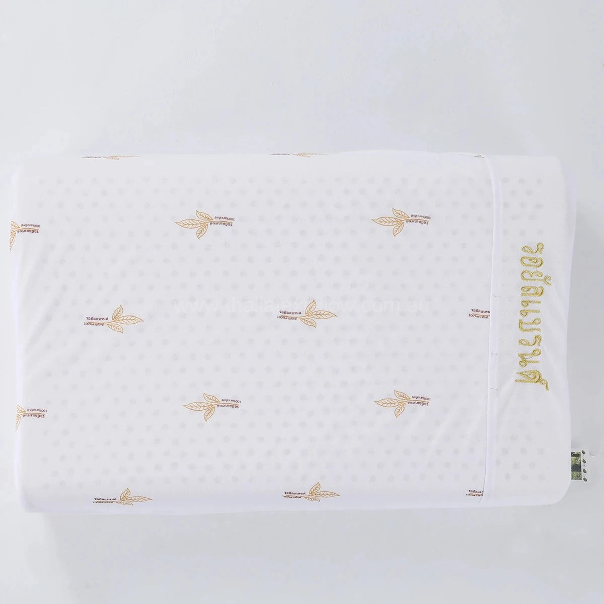 Top view of the pillow - ROYAL Latex Cooling Pillow Support with Flat Ventilated Design
