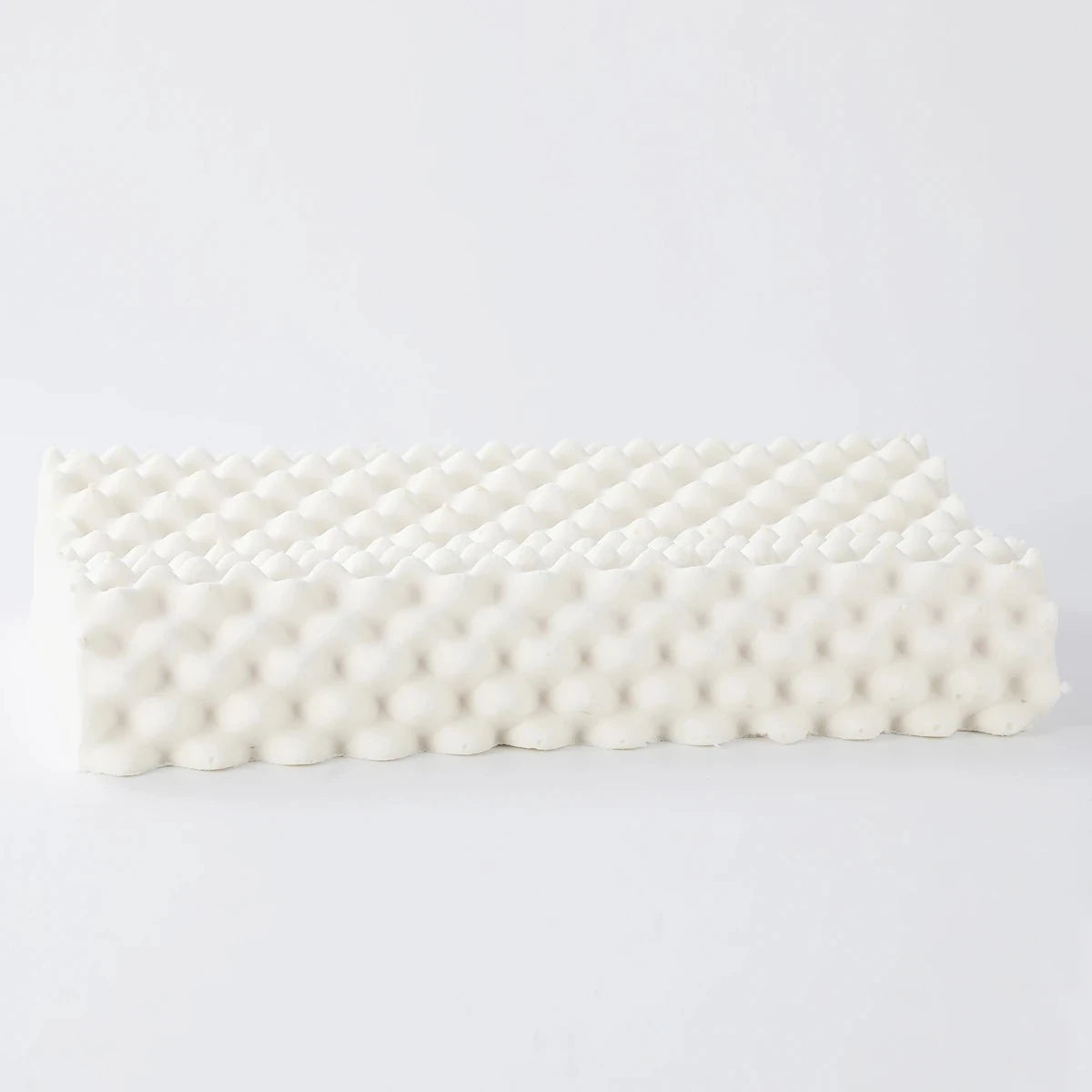 front view without pillow cover - ROYAL Latex Neck Pillow Contour Support with Massage Nodules
